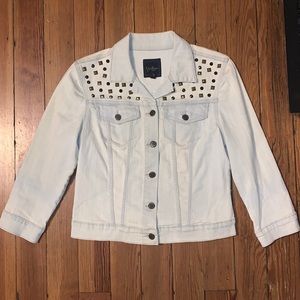 Jessica Simpson - light blue Jean jacket w/brads
